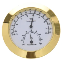 Hygrometer Guitar Temperature-And-Humidity-Meter with Widely-Usage Golden Violin Zinc-Alloy