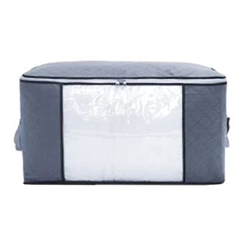 

Clothing Storage Bags Organizers Thick Foldable Bags with Large Clear View Window & Carry Handles for Clothes Blanket Closet