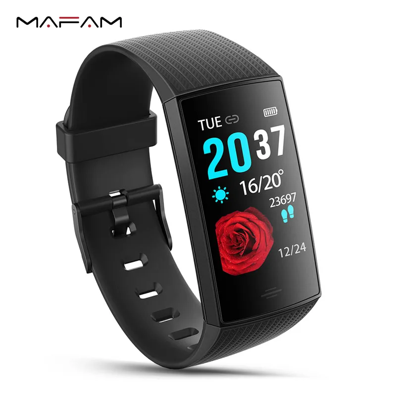 

MAFAM CY11 Smart Bracelet Heart Rate Monitor Pedometer Tracker Color Screen Sport Smart Clock Man Women Wristband PK Mi Band 3 4