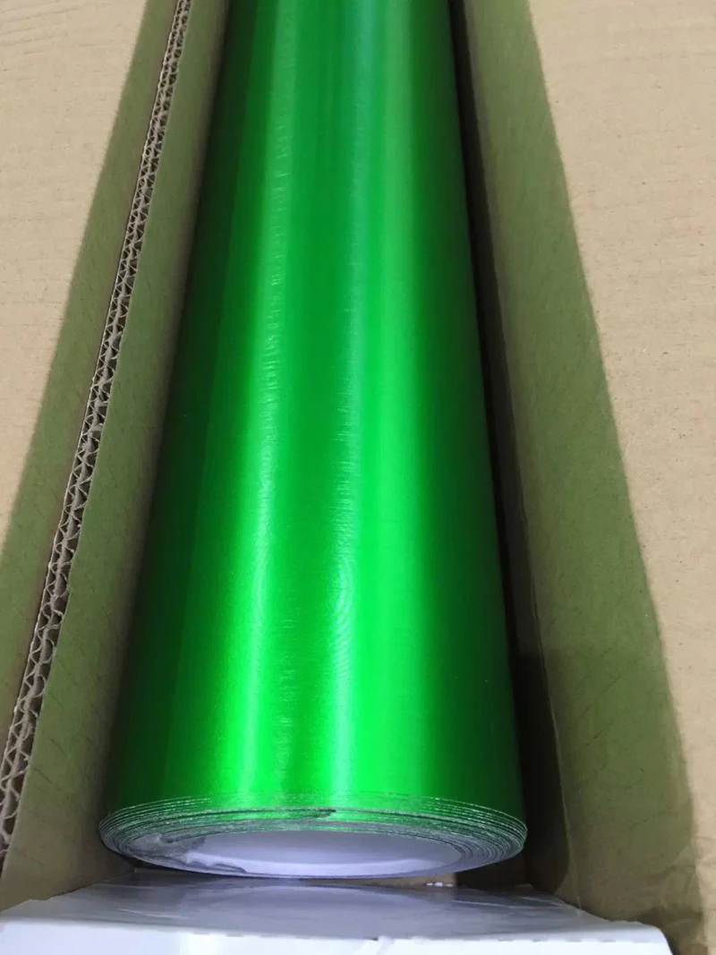 Green Brushed Metallic Vinyl Wrap-4