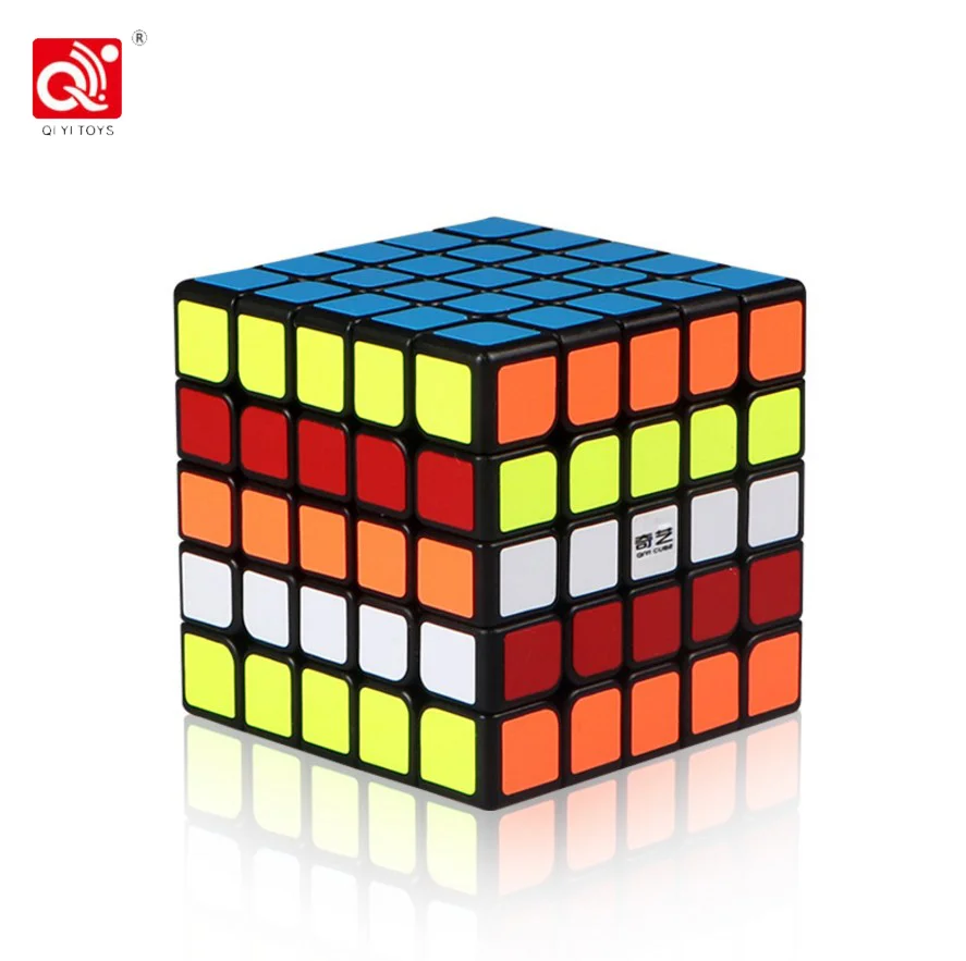 Нео Куб 5x5x5 Cubo Magico Qiyi Qizheng S волшебный куб 5x5 без наклеек кубический антистресс 5 на 5 игрушки для детей - Цвет: 1