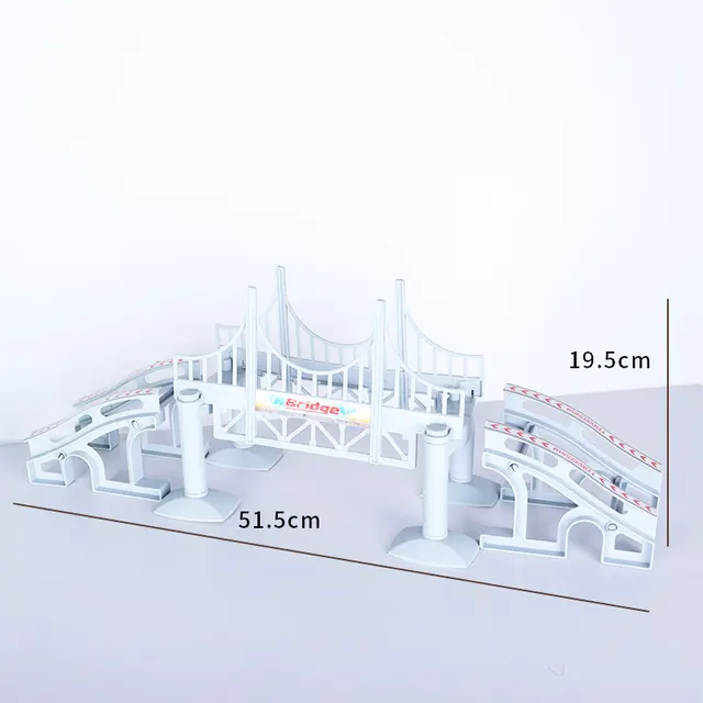 Magical Tracks Luminous Racing Track Car With Colored Lights DIY Plastic Glowing In The Dark Creative Toys For Kids Bridge