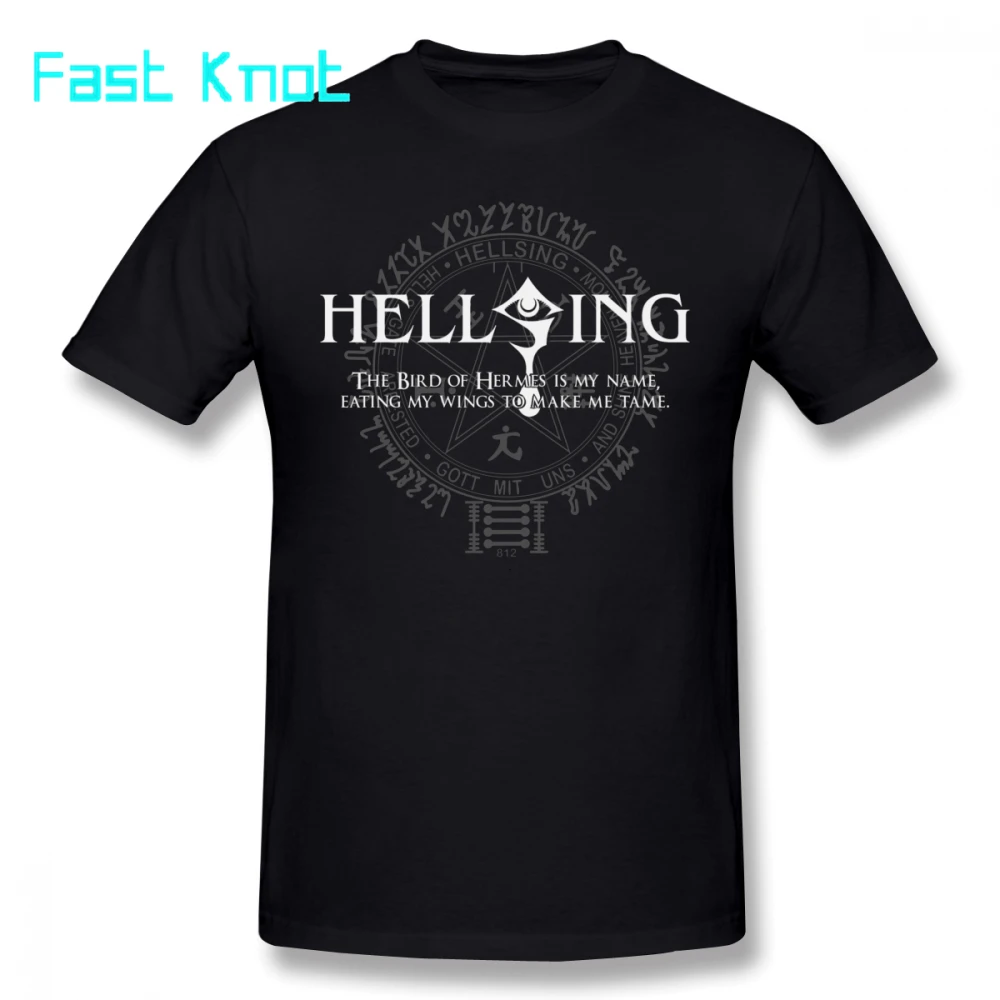 Футболка Hellsing футболка чехол для телефона больше 1 мужская с коротким рукавом