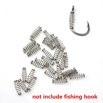 

10pcs/lot Barbed Swivel Jig Carp Hook Single Circle Fishhook Fly Fishing Accessories Carp Tackle Spring Fishing Hooks