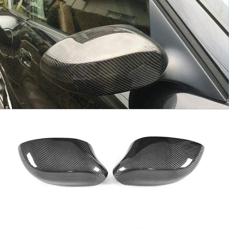 Car Carbon Fiber Rearview Side Wing Mirror Covers Protector For Bmw Z4