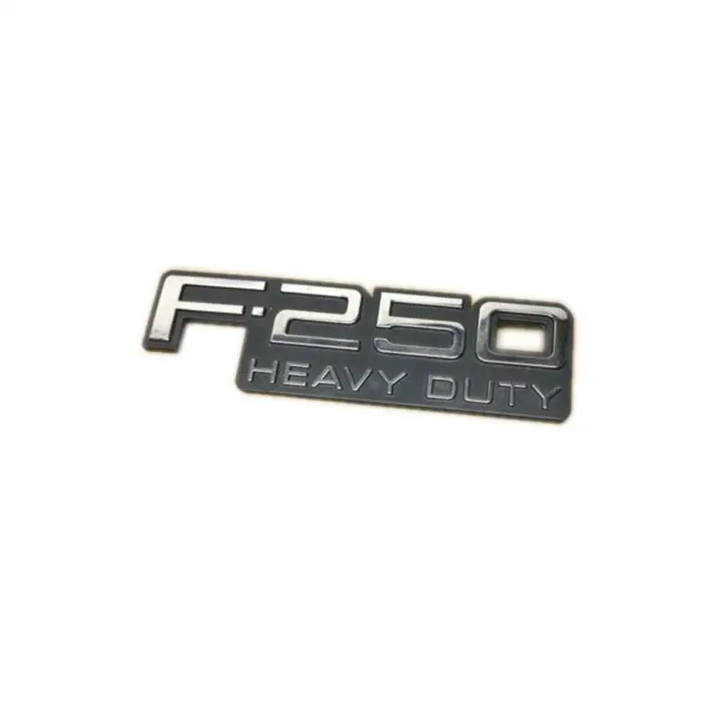 

10pcsxABS Plastic F-250 F250 Heavy Duty Car Black Sticker Emblem Badge Embleme Emblema Custom Waterproof