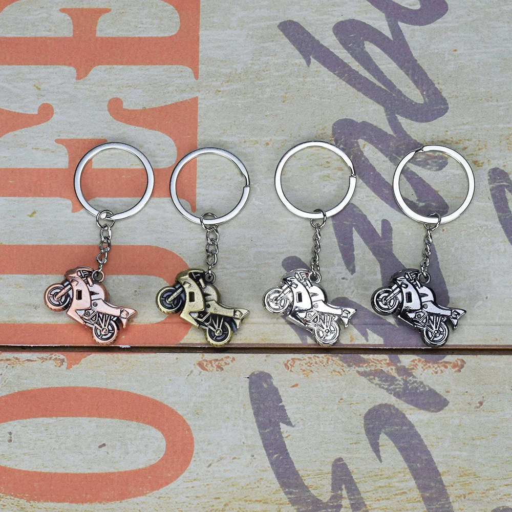 

Motorcycle key chain model creative cute mini electric personality small pendant key chain exquisite gift,