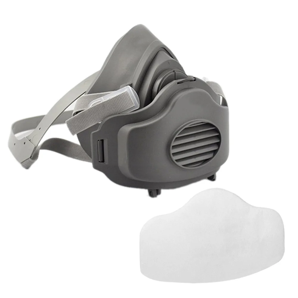 

3200 Half KN95 Mask Face Gas Mask Respiratory KN95 Dust-proof Masks Anti Industrial Construction Dust Haze with a Filter Cotton