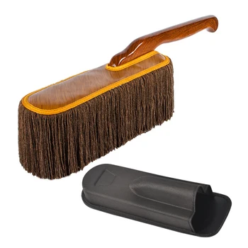 

Scratch-free Household Dirt Removal Car Duster Tools Polishing Detailing Cleaning Brush Accessories Professional Wooden Handle