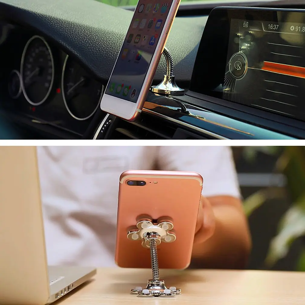 Универсальная присоска подставка автомобильный держатель телефона 360 градусов вращающийся волшебный всасывающий держатель для iphone 5 6 7 Xiaomi таблетки ленивый кронштейн