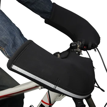 

Winter Thermal Cycling Handlebar Gloves Covers Windproof Warm bike MTB Handle bar Hand Cover Muffs