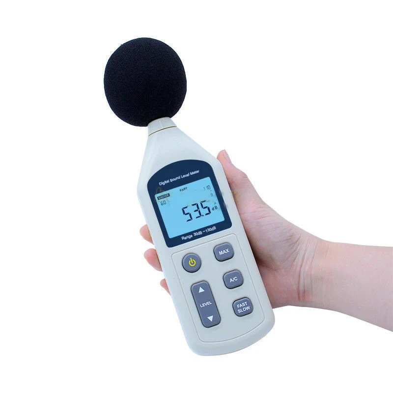 BENETECH GM1357 Digital Sound Level Meter Noise Measuring Instrument 30-130dB High Precision Handheld Noise Level Decibel Meter