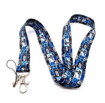 

Wholesale 10pcs/20pcs/50pcs Cartoon Star Wars Straps Lanyard ID Badge Holders Mobile Neck Keychains For Party Gift XL19