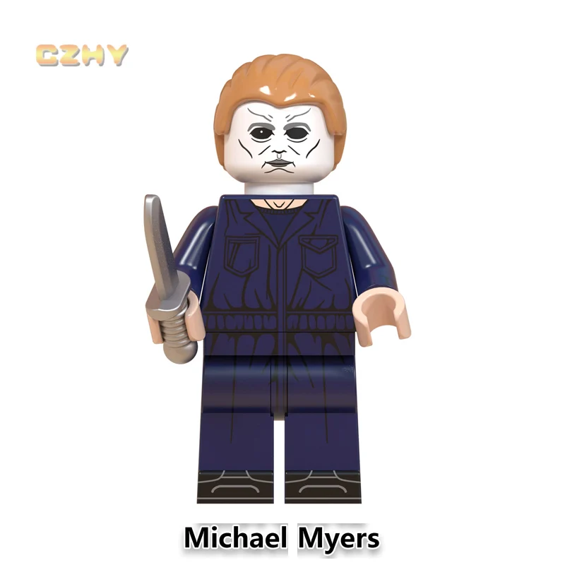 

Michael Myers Horror Halloween Legoeinglys MINIFIGURed Building Blocks Jack Zombie Minnie Jason Bricks Model Toys WM839