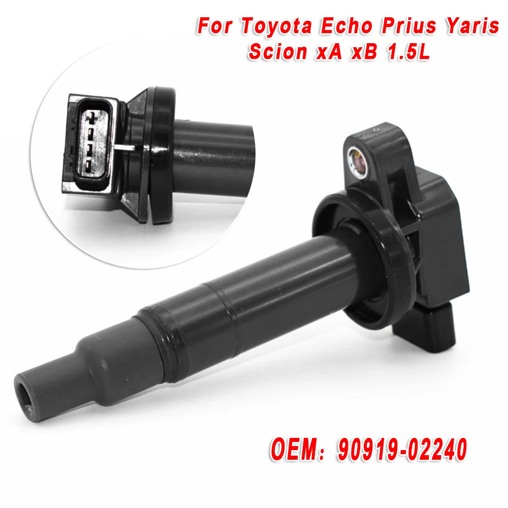 1 ПК, зажигание катушки для Toyota Prius Scion XA XB 1.5L Авто Прямой 90919-02240 черный автомобиль внешние аксессуары смесь