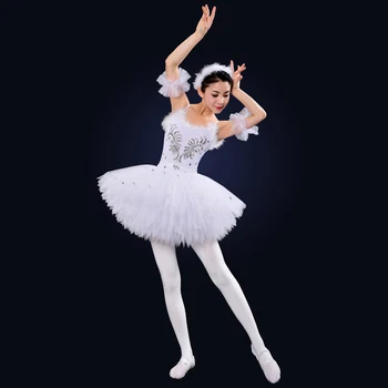 

Ballet clothing veil adult costumes black and white swan feather skirts ballet tutu photo service carnival costume