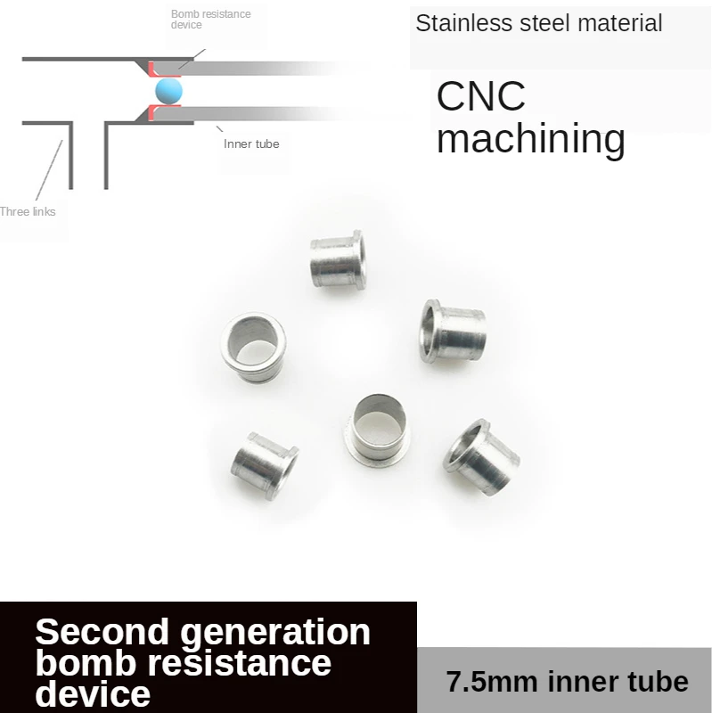 

TOtrait Gun Modified Stainless Steel Resistance Feeder Suitable With 7.5mm Inner Dedicated Stable Muzzle Velocity Solitary CNC