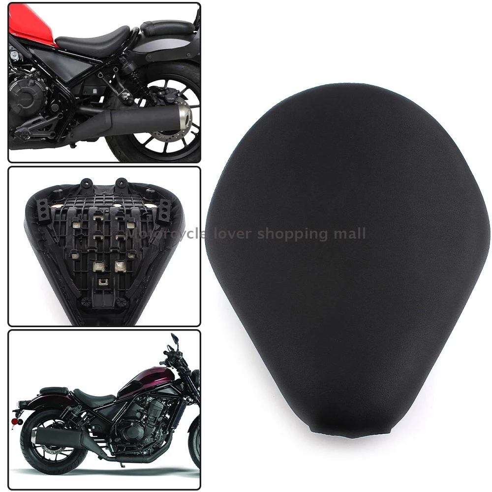 

Black Leather Motorcycle Front Driver Cushion Seat For Honda CMX 300 500 Rebel CMX 300 500 2017-2021