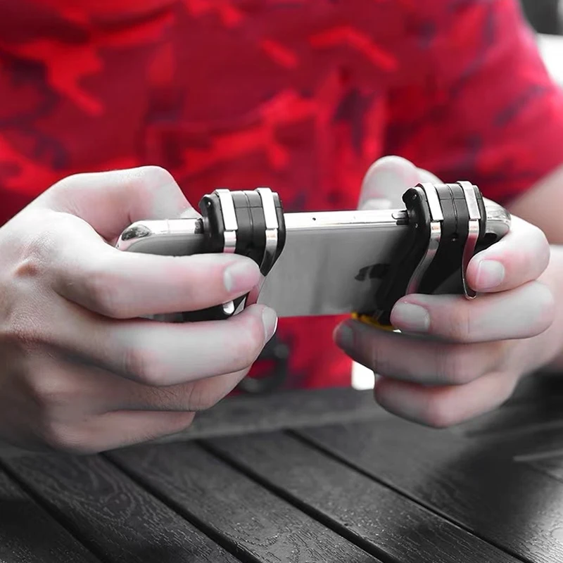 

Pubg Mobile Gamepad Pubg Controller for Phone L1R1 Grip with Joystick / Trigger L1r1 Pubg Fire Buttons for iPhone Android IOS