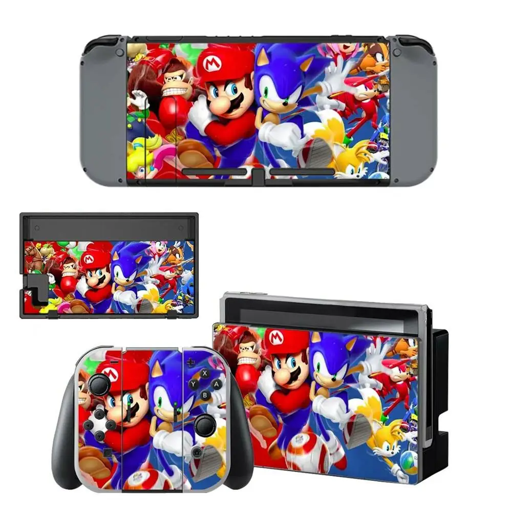 YSNS0428 Наклейки Super Mario nintendo switch для nintendo Switch консоль Joy-con контроллер док-станция скины виниловые - Цвет: YSNS0428