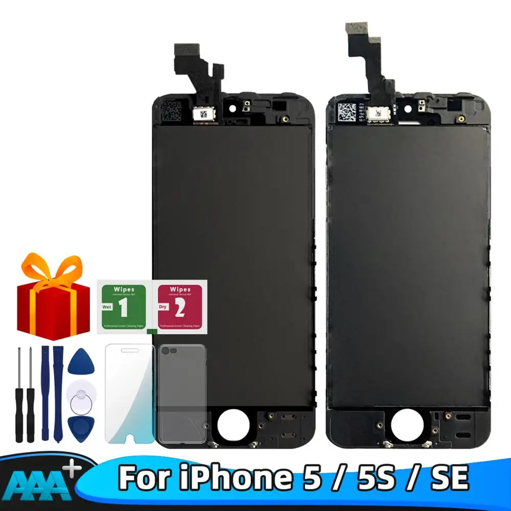 Klasa AAA + jakość LCD dla iPhone 5 5s SE ekran LCD Diaplay LCD Touch 100% testowane działa LCD + szkło + narzędzia darmowa wysyłka