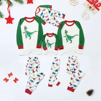 価格 クリスマス家族マッチング服パパママ私手紙チェック柄トップブラウス + パンツファミリー服スパースターナヴィダードファミリア