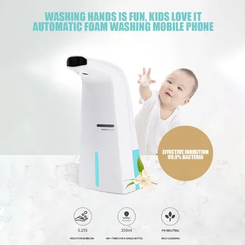

Intelligent 280ml Liquid Soap Dispenser Automatic Contactless Induction Foam Shampoo Bottle Hotel Home Accessories Bottle d2