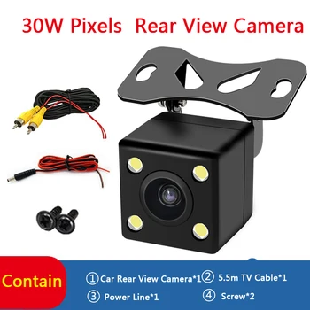 

Car 170° Reversing Rear View Camera Backup Parking 4 LED Night Vision Waterproof