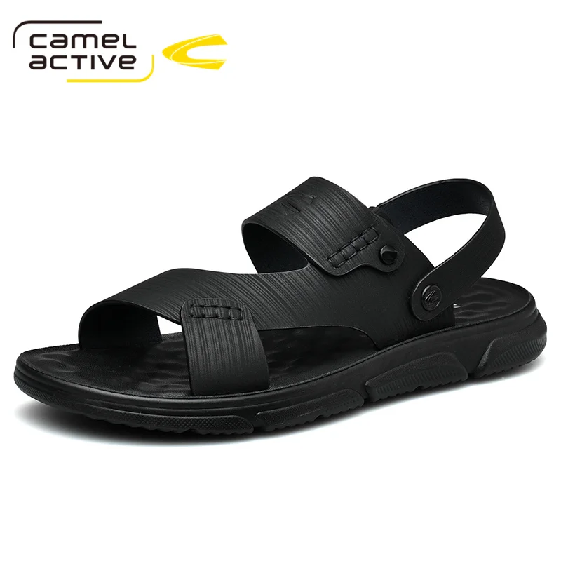 Camel Active 2021 New Men Fashion Sandals Summer Men's Slippers Leather Shoes Beach Casual Breathable Home | Обувь