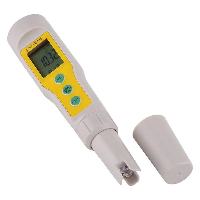 

EASY-LCD Digital PH Meter & Temperature Aquarium Pool Spa Soil Urine Water PH Tester Pen Analyzer,0-14PH 0.01 Accuracy