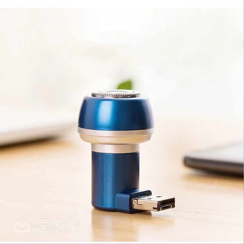 bule Apple Edition Магнитная телефонная Бритва Мини электрическая бритва мужской нож для бороды инструменты для домашнего бритья Путешествия Портативный - Цвет: bule Apple Edition