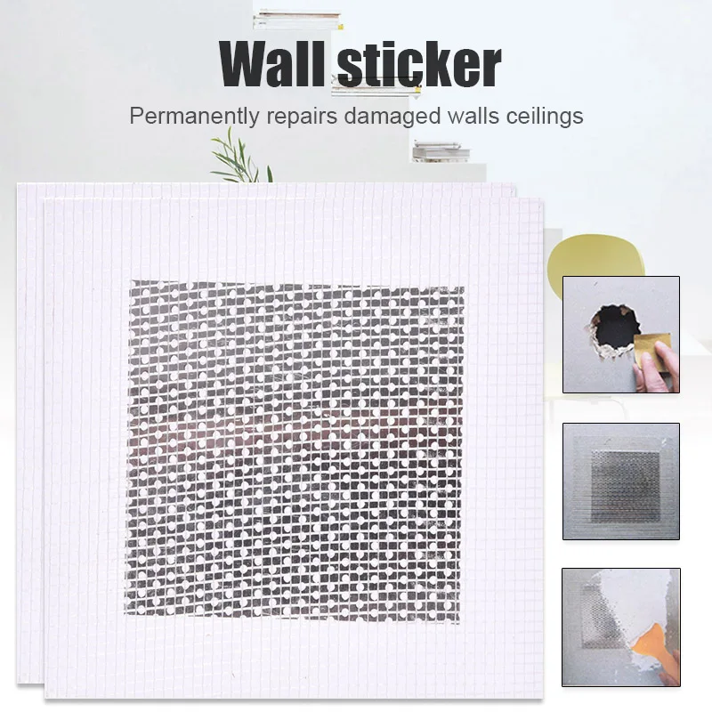 

2 Pcs Drywall Repair Patch Fix Dry Wall Hole Ceiling Damage Repair Mesh Wall Patch L5 #4