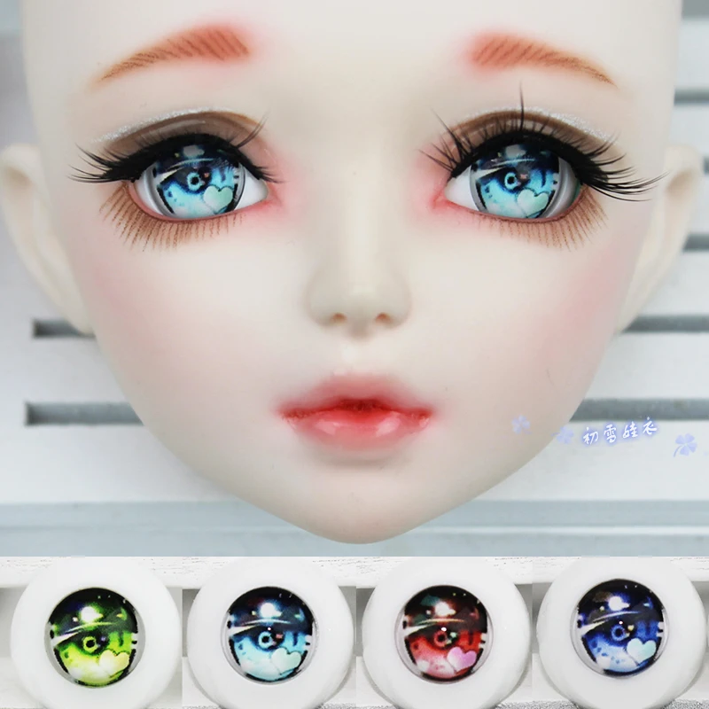 

Estartek 1/6 1/4 1/3 Acrylic Night Action Anime Eyes for BJD SD DD Doll Action Figure DIY 14 16 18 20 22 24mm