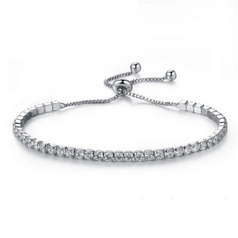 ZOSHI Elegant Bracelet for Women Silver Plated Cubic Zirconia Adjustable Chains Lady Fashion Jewelry | Украшения и аксессуары