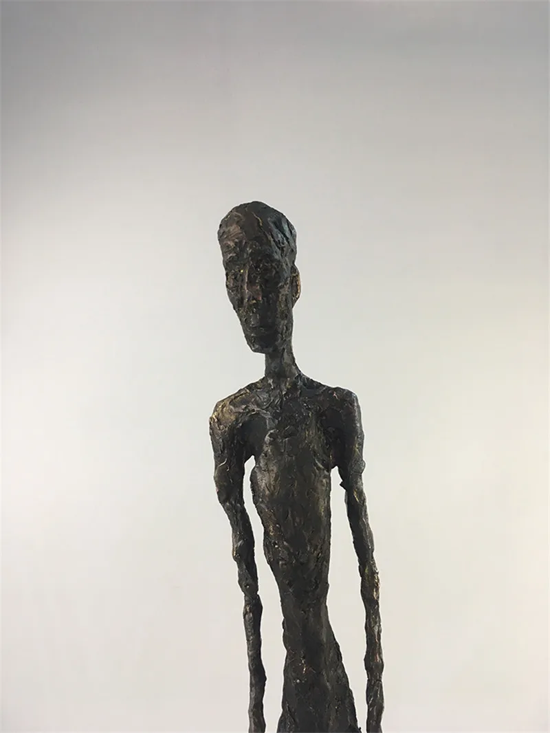 [HHT] ручная работа, латунная статуя персонажа, ходячий человек, одинокий ходунок, скульптура Giacometti, украшение для дома, офисный Декор