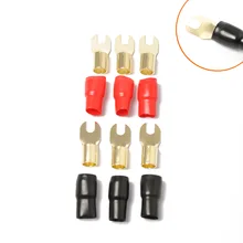 Поперечная граница-, автомобильная вилка для изменения звука, латунный зажим, блок 0GA(3-Pack