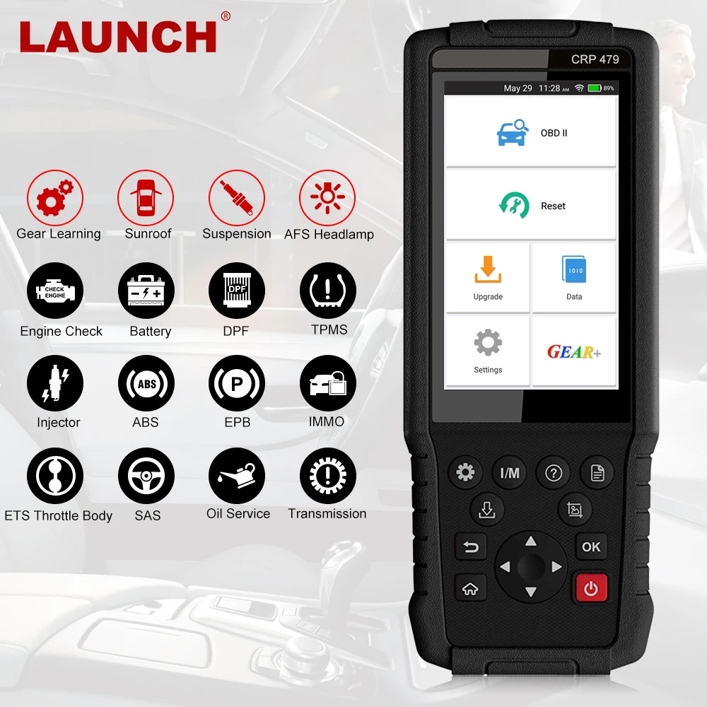 Launch X431 CRP479 Wifi OBD2 считыватель кодов ABS DPF IMMO сброс масла OBD 2 Автомобильный сканер launch OBD2 сканер автомобильный диагностический инструмент