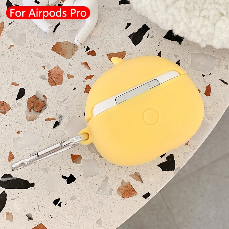Милые Мультяшные беспроводные bluetooth-наушники для airpods pro Чехол защитный чехол Apple Airpods Pro гарнитура силиконовый мягкий чехол s