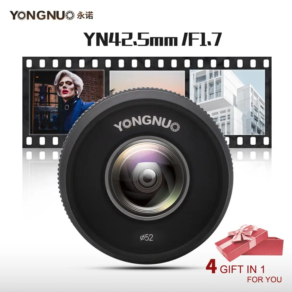 

Yongnuo YN42.5mm F1.7 Macro 4/3 System Interface Large Aperture AF/MF Autofocus Standard Fixed Focus Lens Easily Blur Background