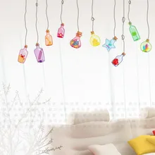 Съемные наклейки на стену, прямые продажи, цветные флаконы, романтические наклейки, импортные товары, горячая Распродажа, клейкая бумага, водонепроницаемый