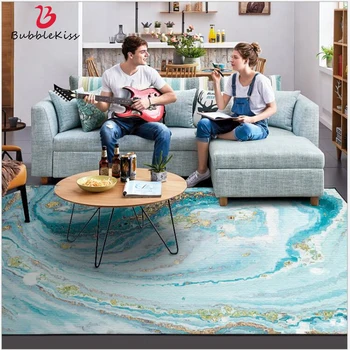 

Bubble Kiss Area Rug For Living Room Christmas Rug Modern Abstract Blue Sea Water White Beach Carpet Kitchen Mat Carpet Bedroom