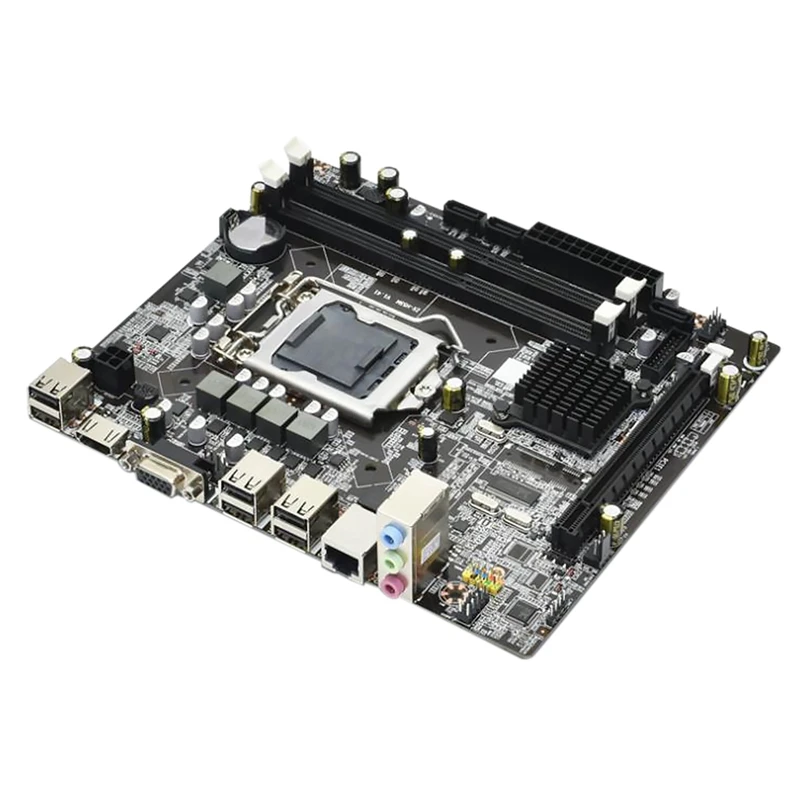 Материнская плата H55 LGA1156 2XDDR3 поддерживает 8G SATA2.0 PCI-E X16 для серверной серии |