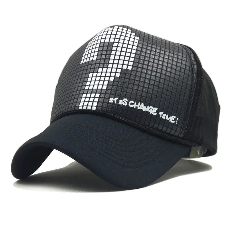 

New baseball cap hip-hop embroidered duck tongue cap outdoor sunscreen and tide hat in summer