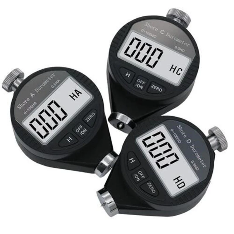 Digital Shore Gauge HA HD HC Hardness Tester Tire Plastic Sclerometer Rubber Test Tool Durometer LCD Display 0-100HA | Инструменты