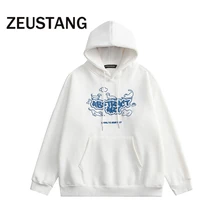 

Zeustang Streetwear Fashion Hoodies Animal Print Hooded Sweatshirts Hip Hop Casual Loose Men Hoodie Tops Outerwear