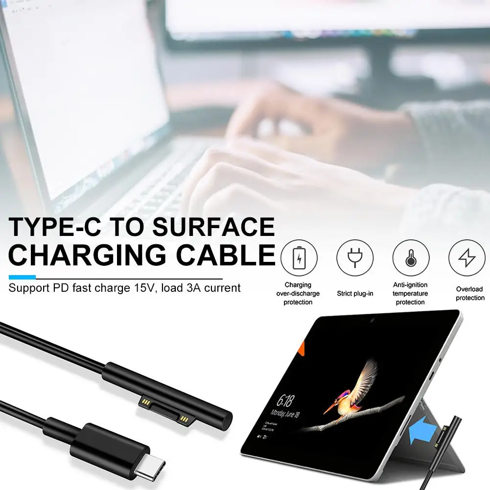 MX 1 5 м 12 В/15 В Выходное зарядное устройство Type C для Surface Pro3 Pro4 Pro5 Pro6 встроенный