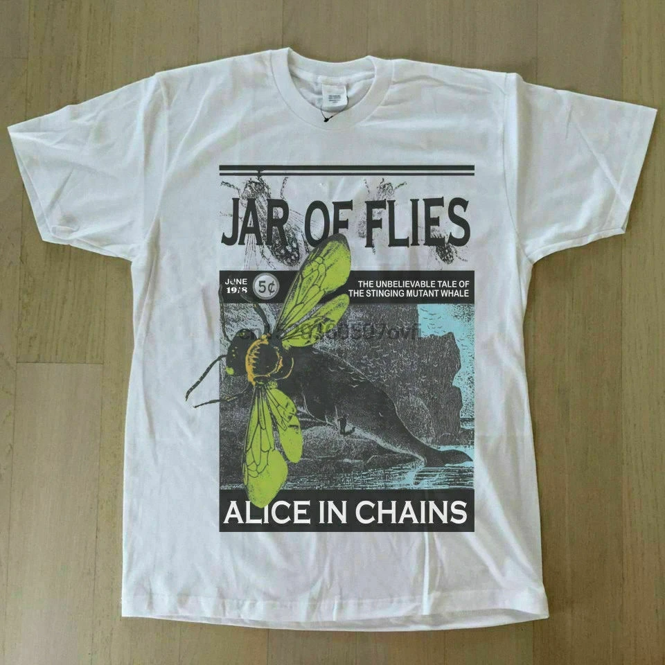 VItg RARE 1990s 1994 ALICE IN CHAINS JAR OF FLIES T SHIRT PEARL NIRVANA Limited