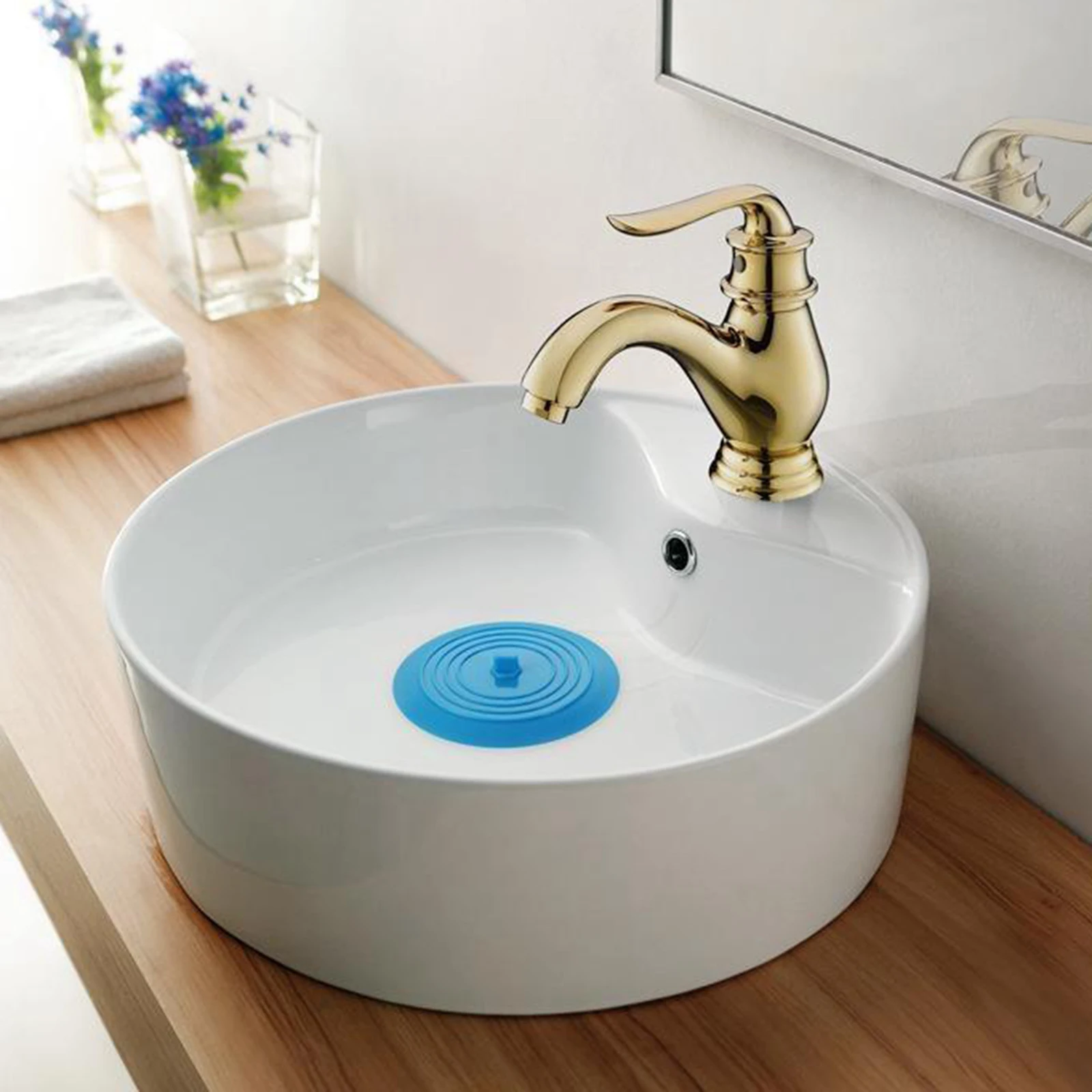 Silicone Tub Stopper Bathtub Drain Stopper Sealing Sink Stopper