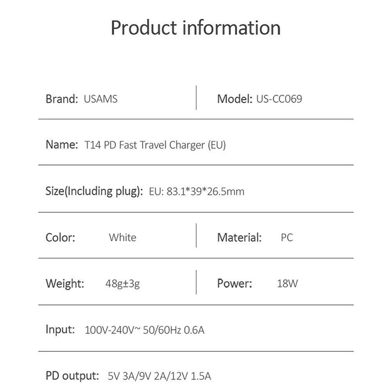 OTTWN usb type C зарядное устройство 18 Вт PD 3,0 Быстрая зарядка 4,0 Быстрая зарядка USB C штекер зарядное устройство для мобильного телефона для iPhone huawei зарядное устройство