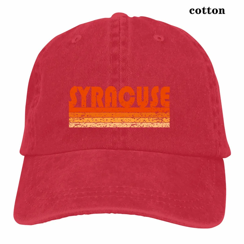 Vintage Retro Syracuse Baseball cap men women Trucker Hats fashion adjustable cap - Цвет: 3-Red